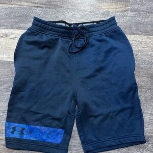 Under Armour Blue Athletic Shorts with Drawstring Waistband